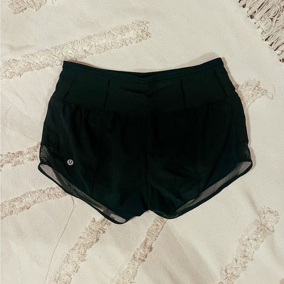 lululemon athletica Pants - Lululemon black mesh trim shorts